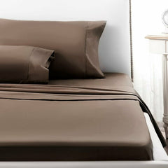 Brown 1800 Thread Count Sheets