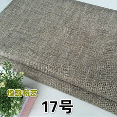 Width 57'' Quality Rough Hemp Thick Solid Color Linen Cotton Upholstery Sofa Fabric Diy Pillow Cushion Material By the Yard